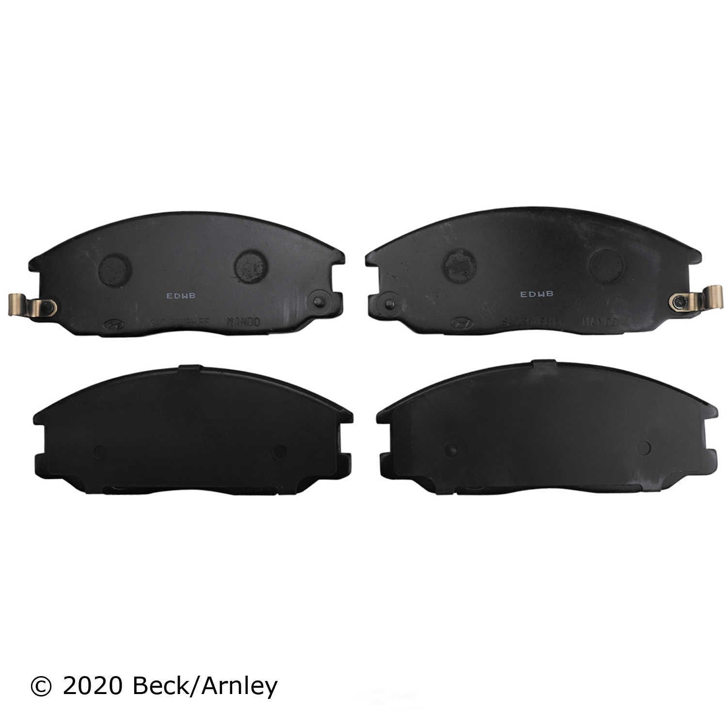 Frt OE Brake Pads  Beck/Arnley  089-1675