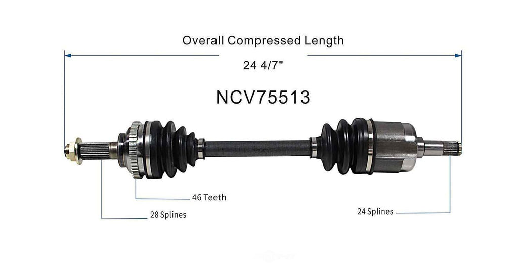 Left New CV Complete Assy   GSP North America   NCV75513