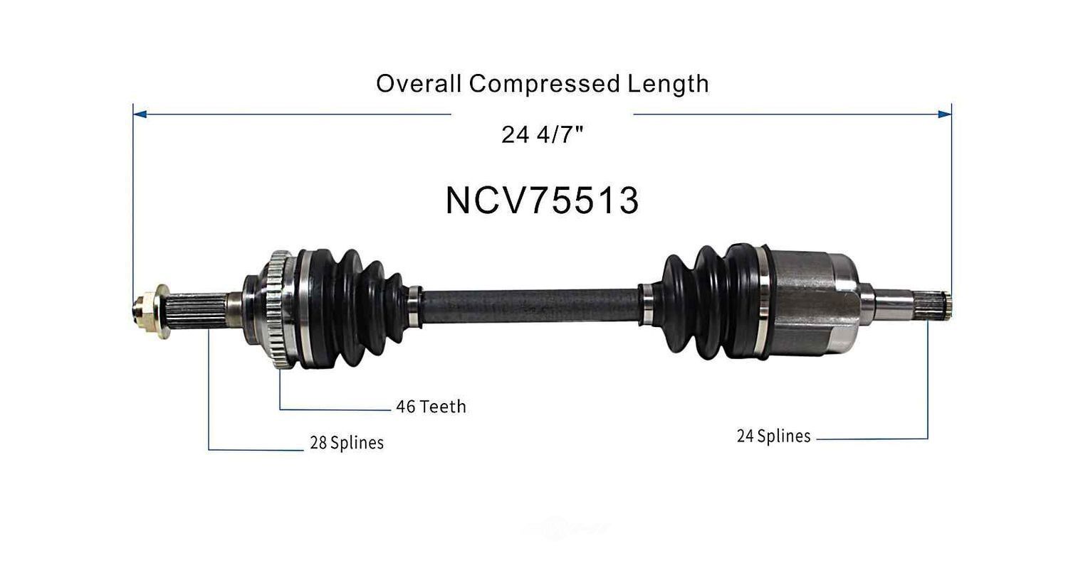Left New CV Complete Assy   GSP North America   NCV75513