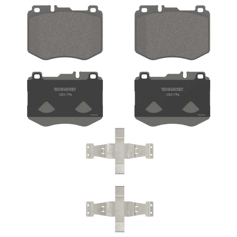 Frt Premium Ceramic Brake Pads  Wagner  OEX1796