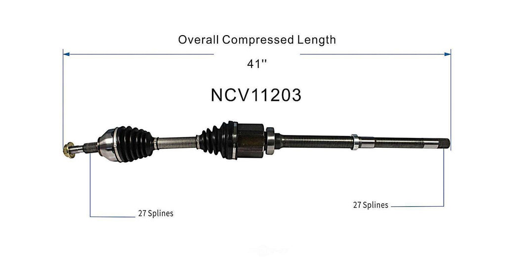Right New CV Complete Assy   GSP North America   NCV11203