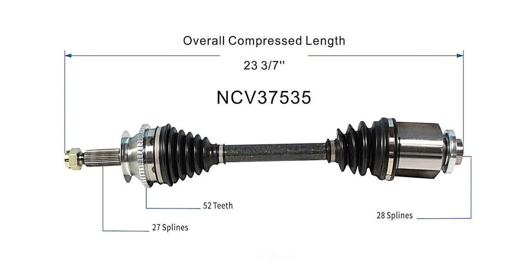 Right New CV Complete Assy   GSP North America   NCV37535