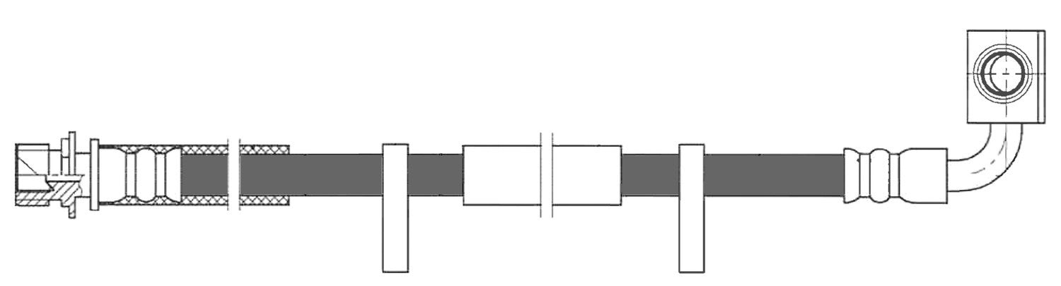 Frt Brake Hose  Centric Parts  150.63082