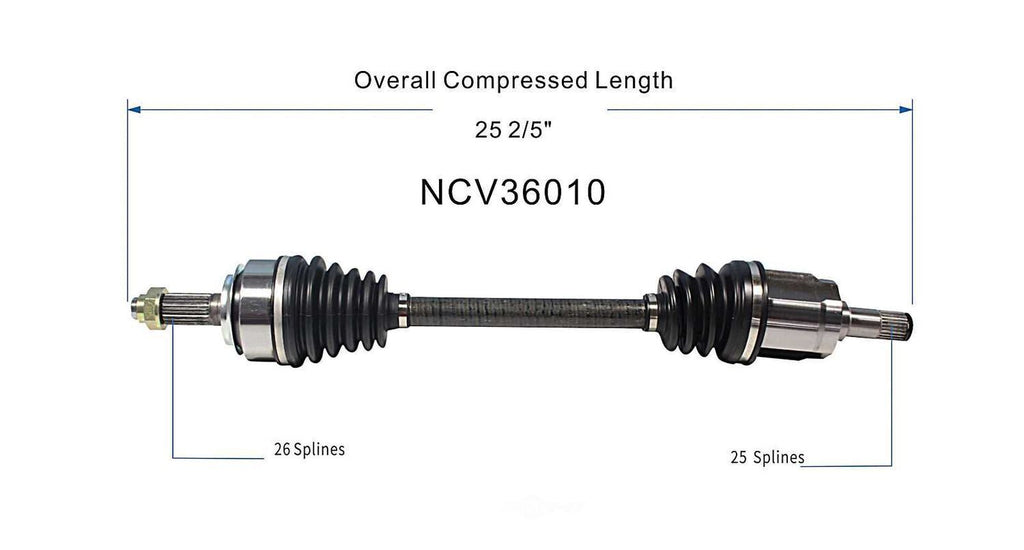 Left New CV Complete Assy   GSP North America   NCV36010