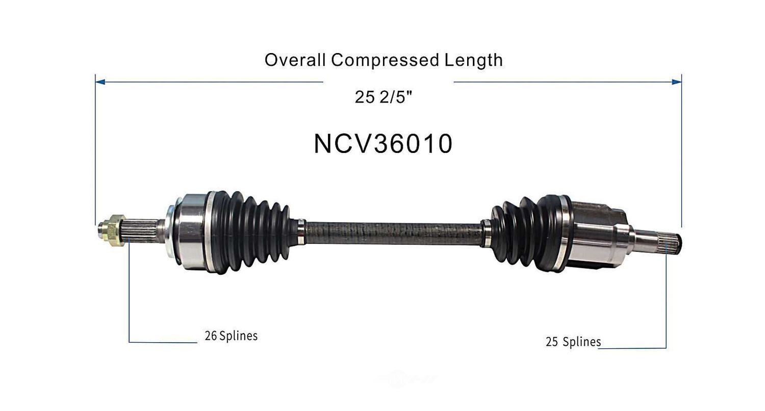 Left New CV Complete Assy   GSP North America   NCV36010