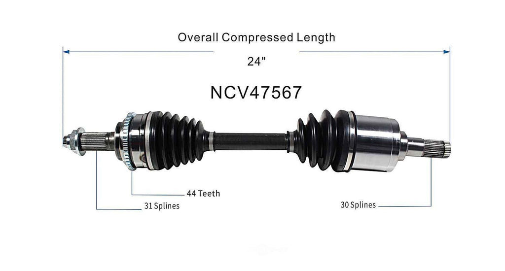 Left New CV Complete Assy   GSP North America   NCV47567