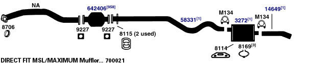 Bracket  AP Exhaust  8115