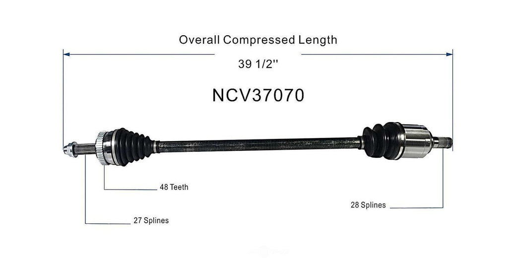 Right New CV Complete Assy   GSP North America   NCV37070