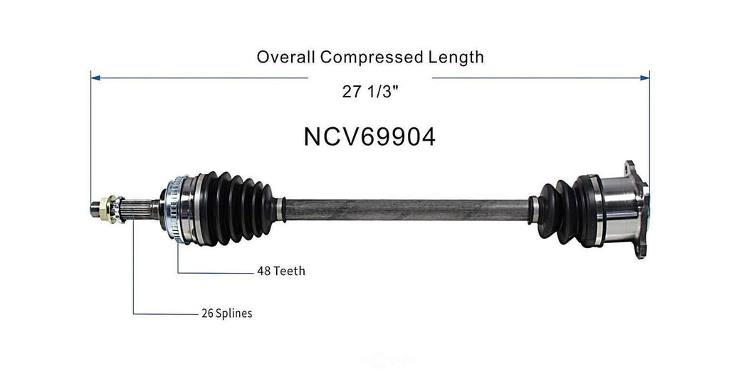 Axle Shaft Assy- CV Shaft   GSP North America   NCV69904