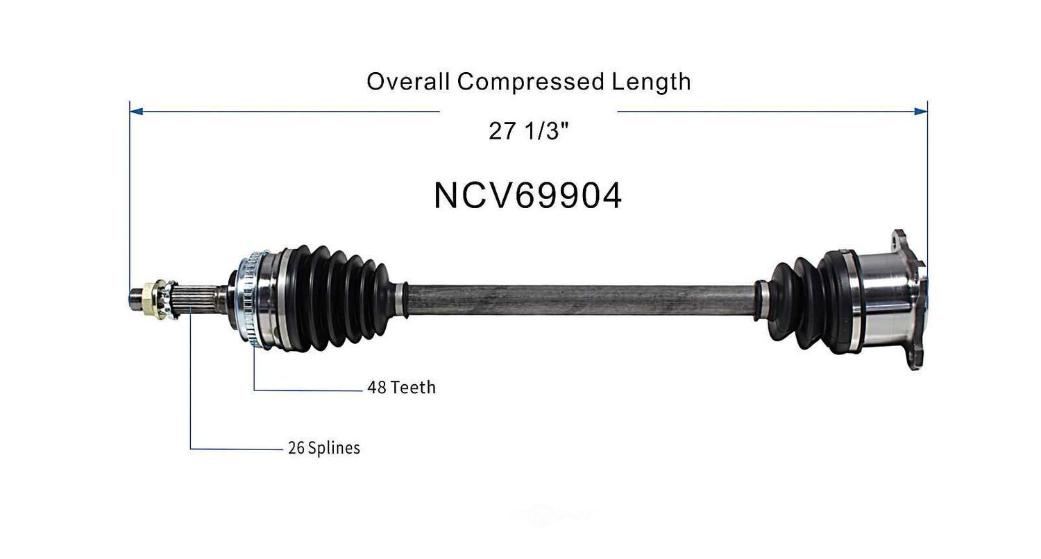Axle Shaft Assy- CV Shaft   GSP North America   NCV69904