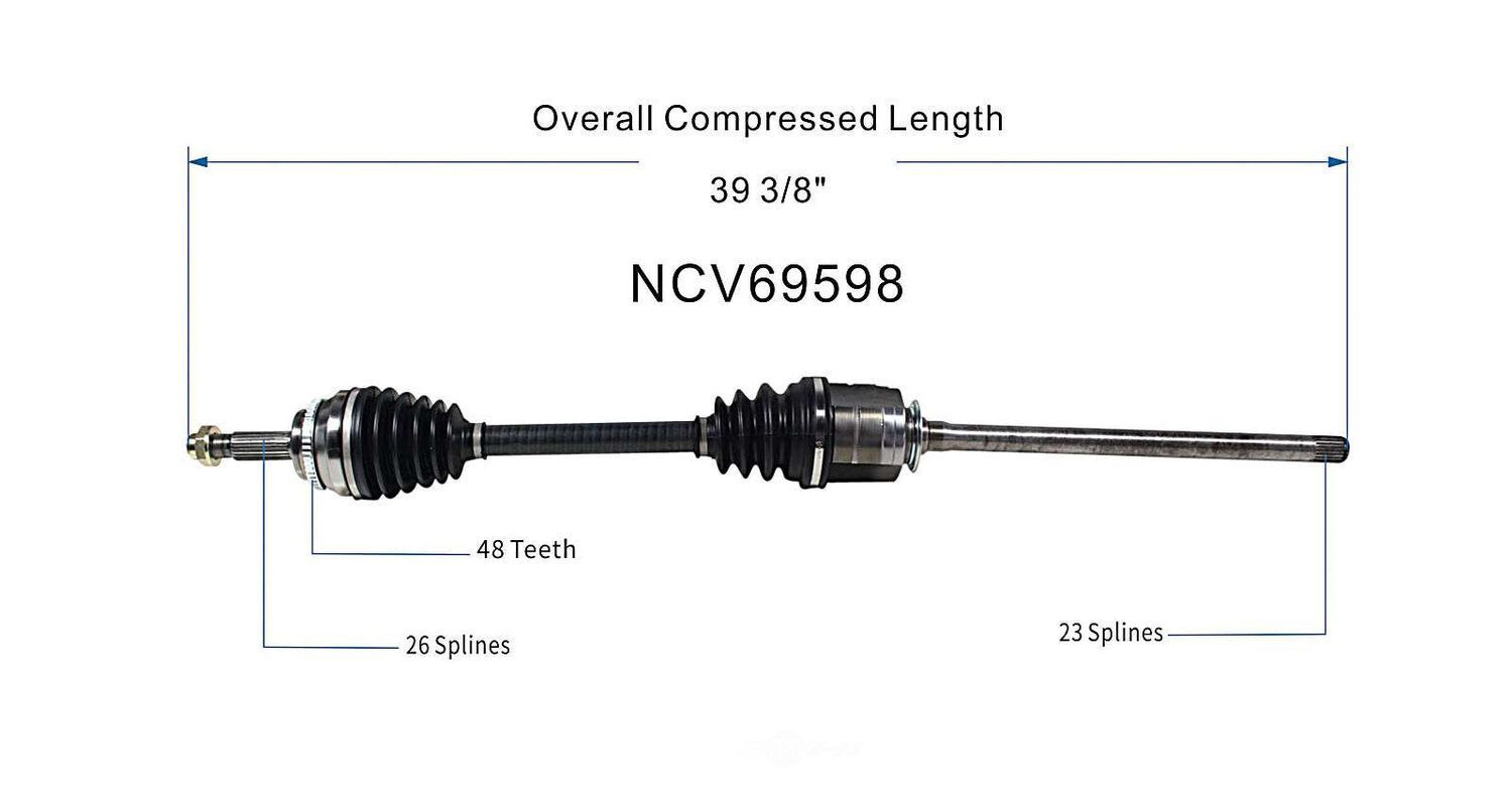 Right New CV Complete Assy   GSP North America   NCV69598