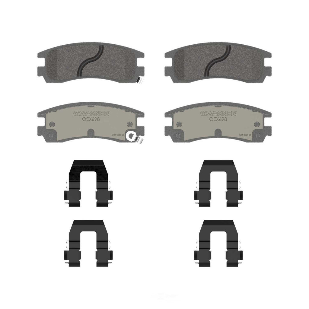 Rr Premium Ceramic Brake Pads  Wagner  OEX698