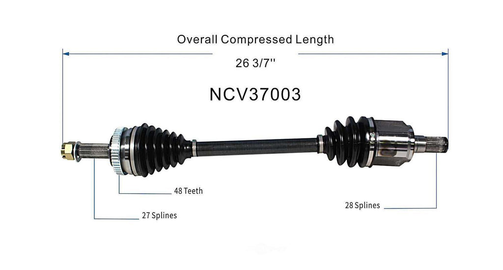 Left New CV Complete Assy   GSP North America   NCV37003