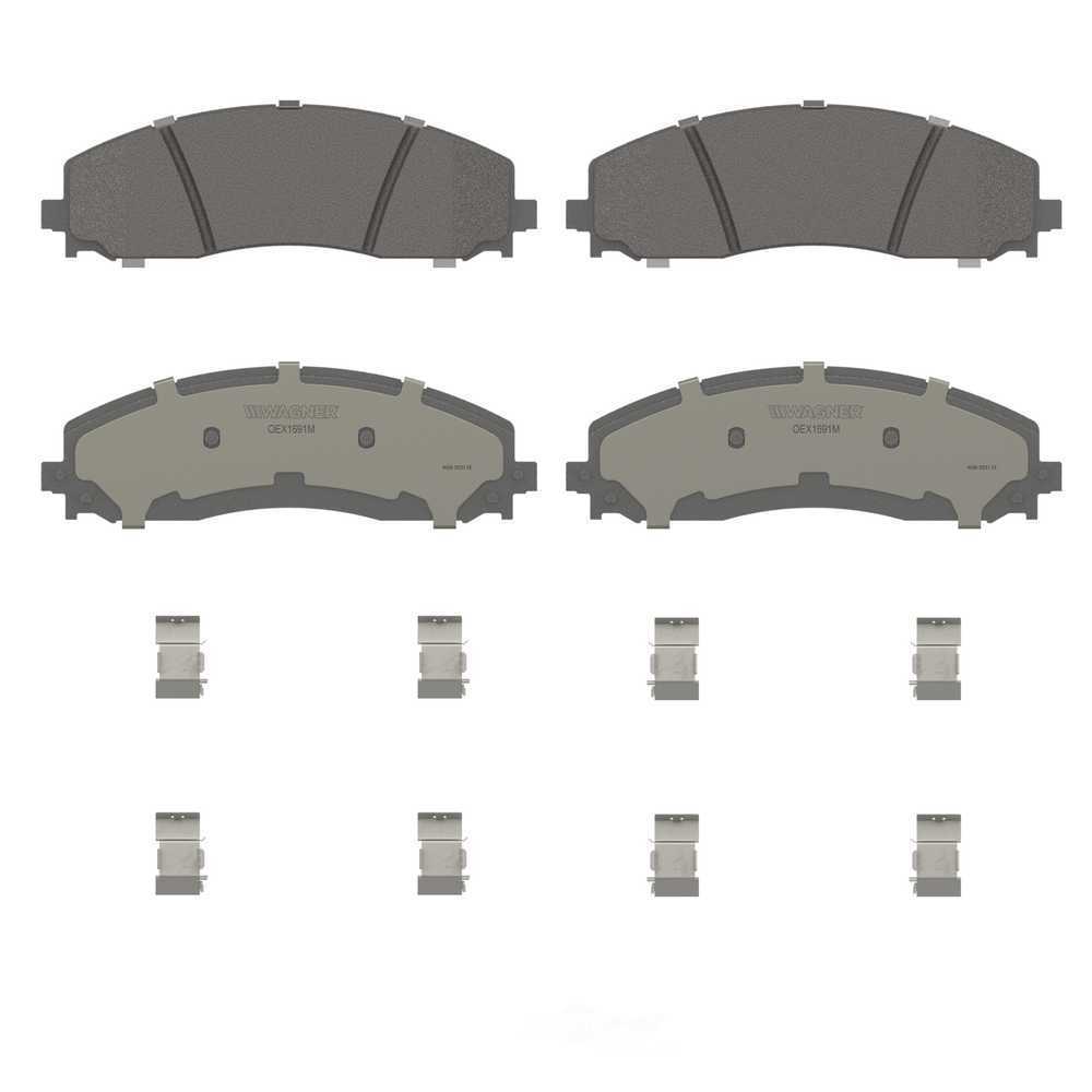 Rr Premium Ceramic Brake Pads  Wagner  OEX1691M