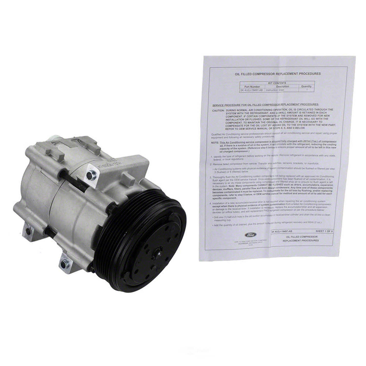 A/C Compressor-New  Motorcraft  YCC498