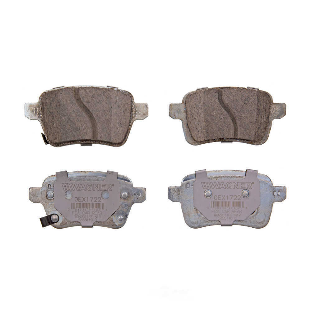 Rr Premium Ceramic Brake Pads  Wagner  OEX1722