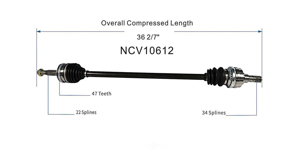 Right New CV Complete Assy   GSP North America   NCV10612