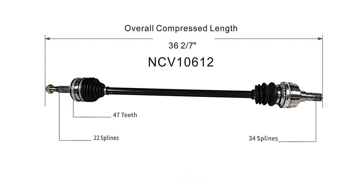 Right New CV Complete Assy   GSP North America   NCV10612