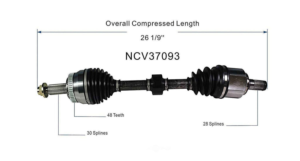 Left New CV Complete Assy   GSP North America   NCV37093