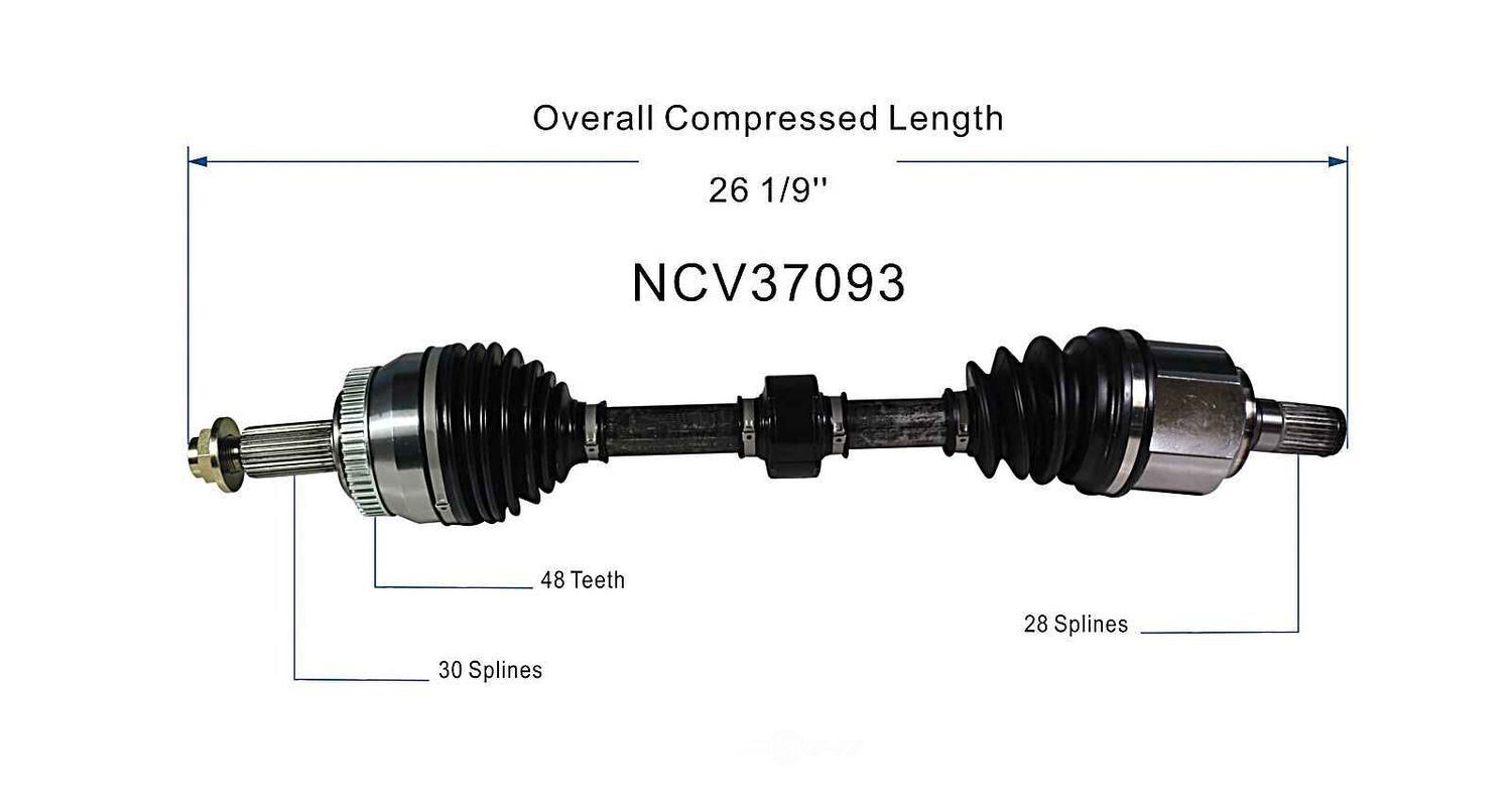 Left New CV Complete Assy   GSP North America   NCV37093