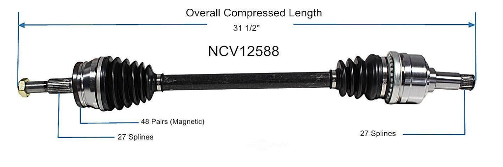 Left New CV Complete Assy   GSP North America   NCV12588
