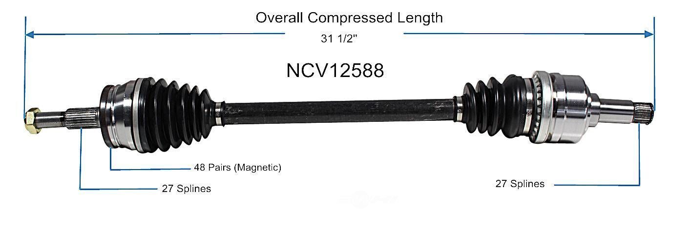 Left New CV Complete Assy   GSP North America   NCV12588
