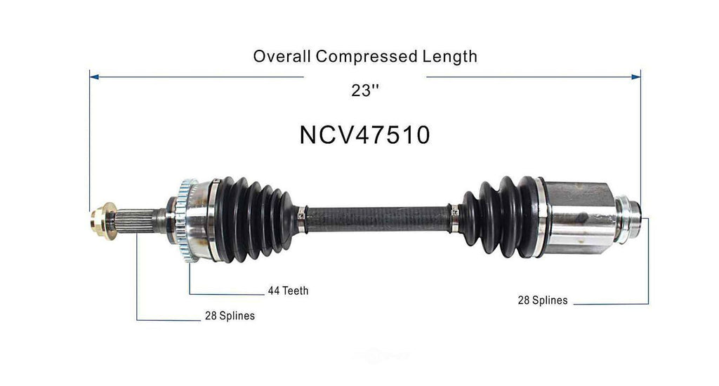 Right New CV Complete Assy   GSP North America   NCV47510