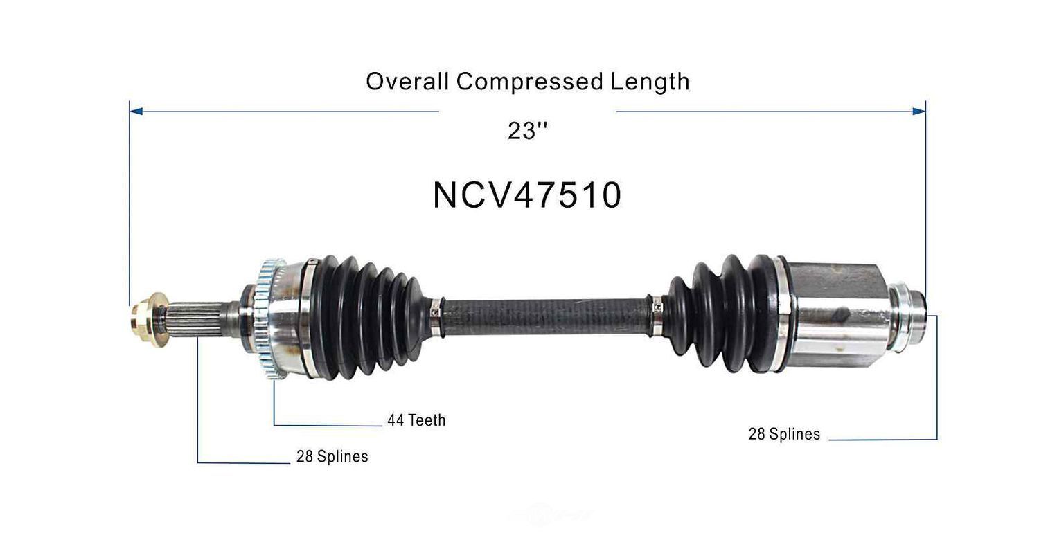 Right New CV Complete Assy   GSP North America   NCV47510