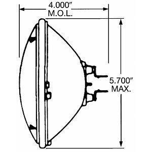 High Beam Headlight  Wagner  H5001