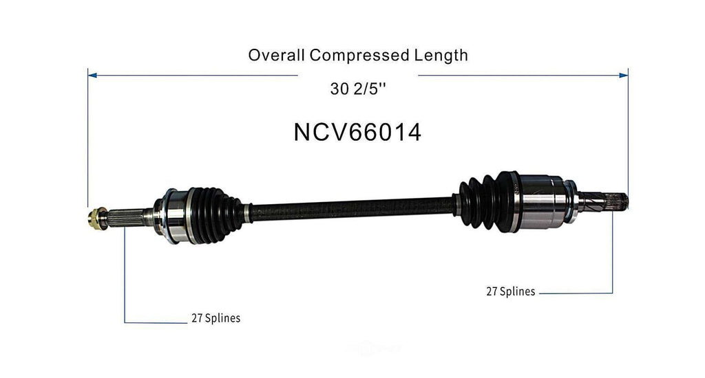 Axle Shaft Assy- CV Shaft   GSP North America   NCV66014