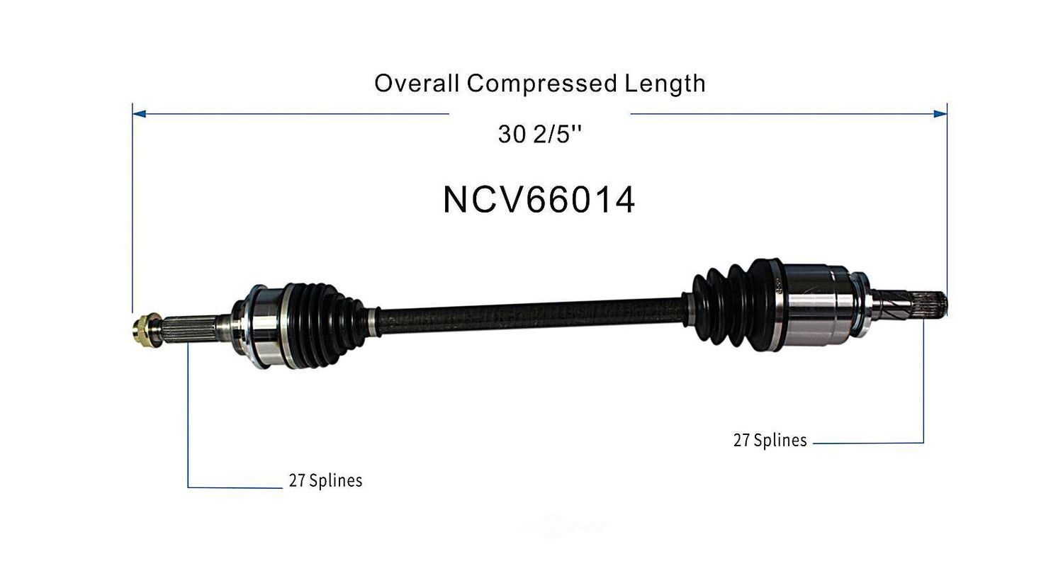 Axle Shaft Assy- CV Shaft   GSP North America   NCV66014