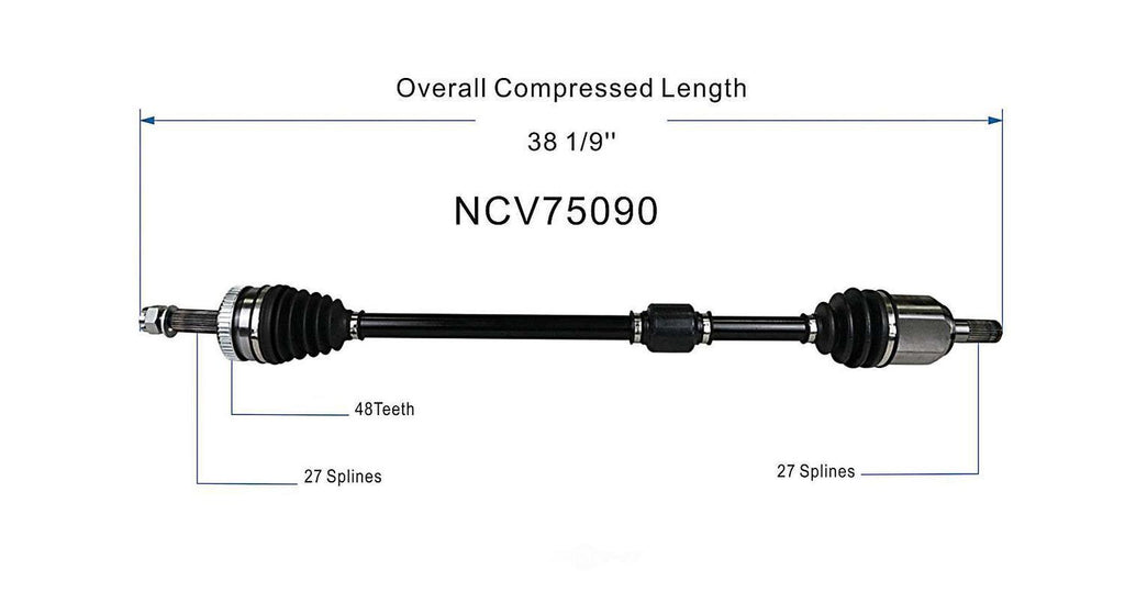 Right New CV Complete Assy   GSP North America   NCV75090