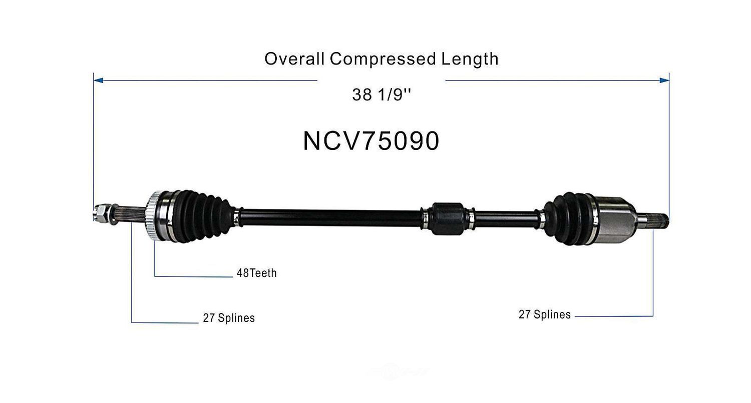 Right New CV Complete Assy   GSP North America   NCV75090