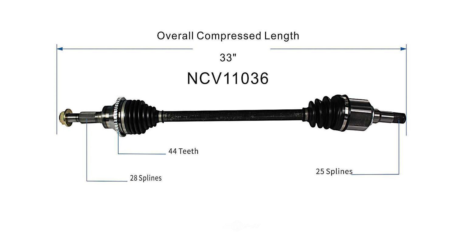 Left New CV Complete Assy   GSP North America   NCV11036