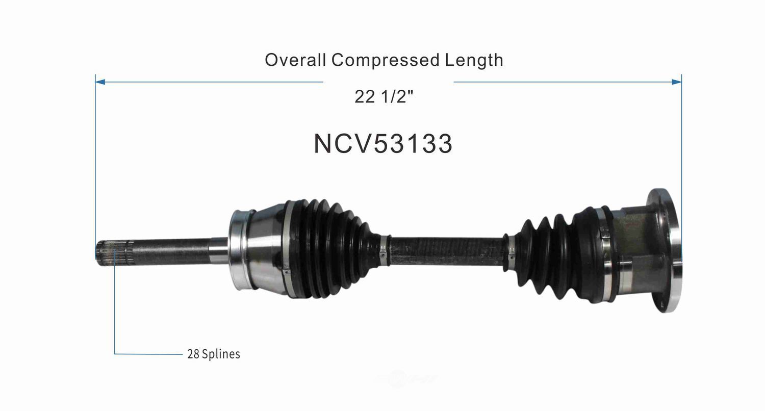 Axle Shaft Assy- CV Shaft   GSP North America   NCV53133