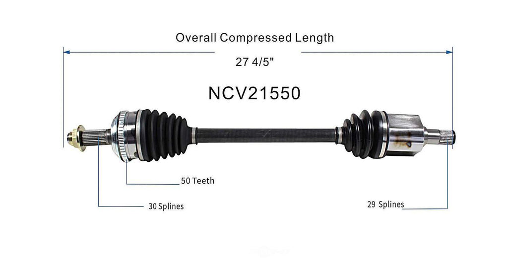 Left New CV Complete Assy   GSP North America   NCV21550