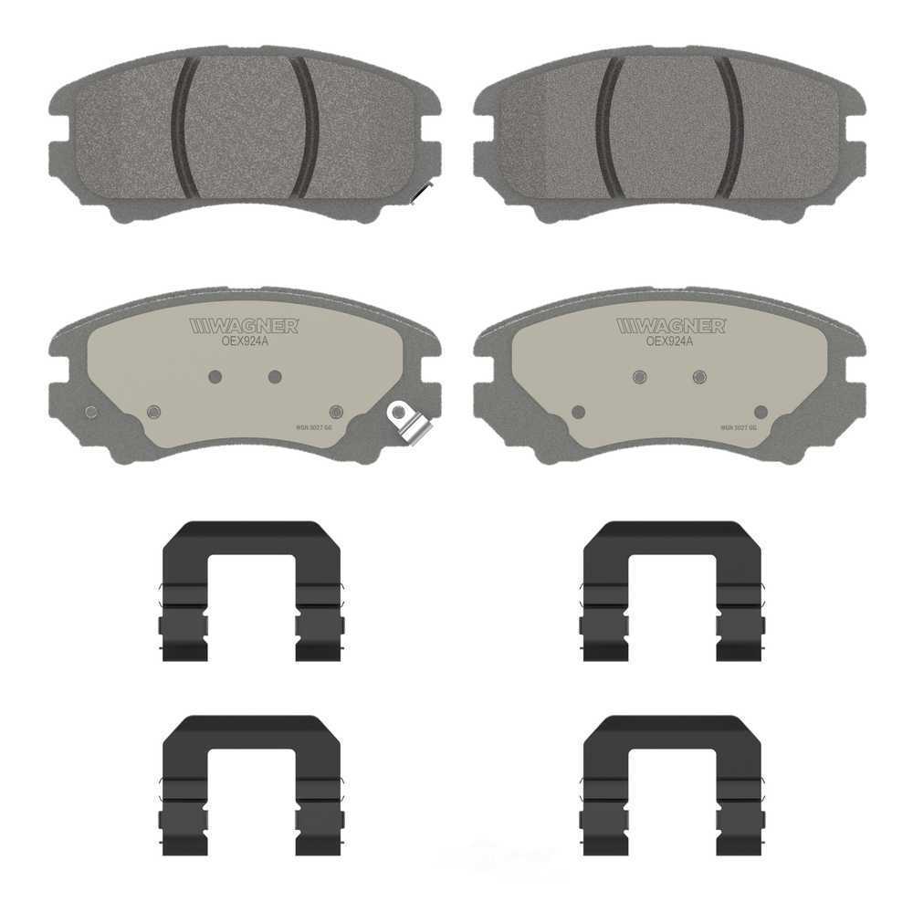 Frt Premium Ceramic Brake Pads  Wagner  OEX924A