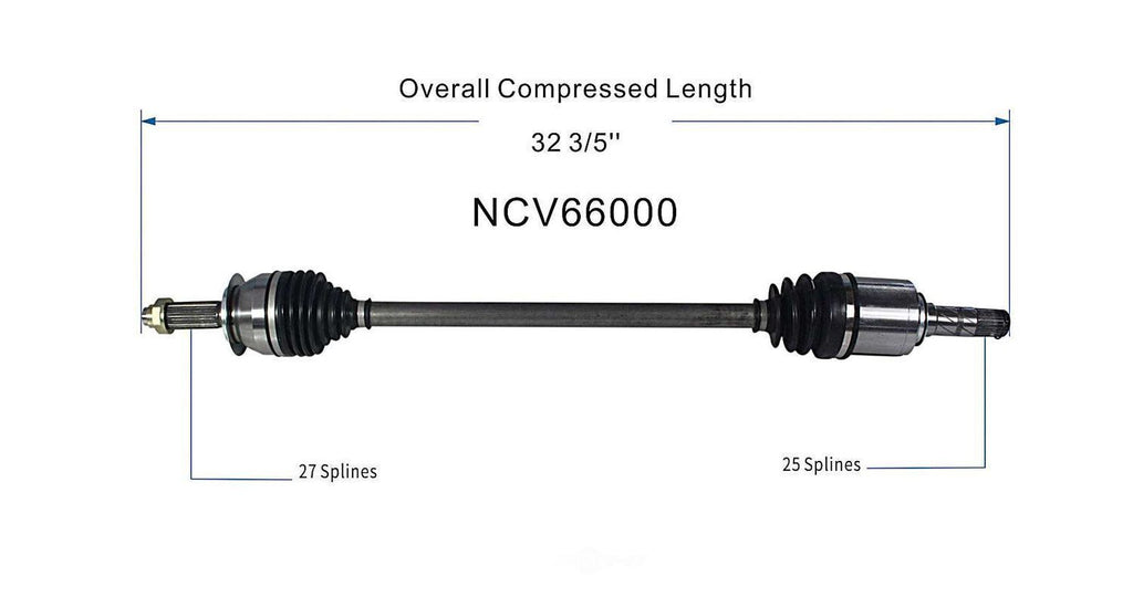 Axle Shaft Assy- CV Shaft   GSP North America   NCV66000