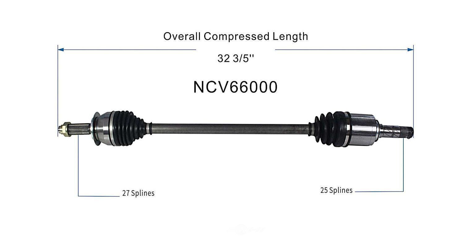 Axle Shaft Assy- CV Shaft   GSP North America   NCV66000