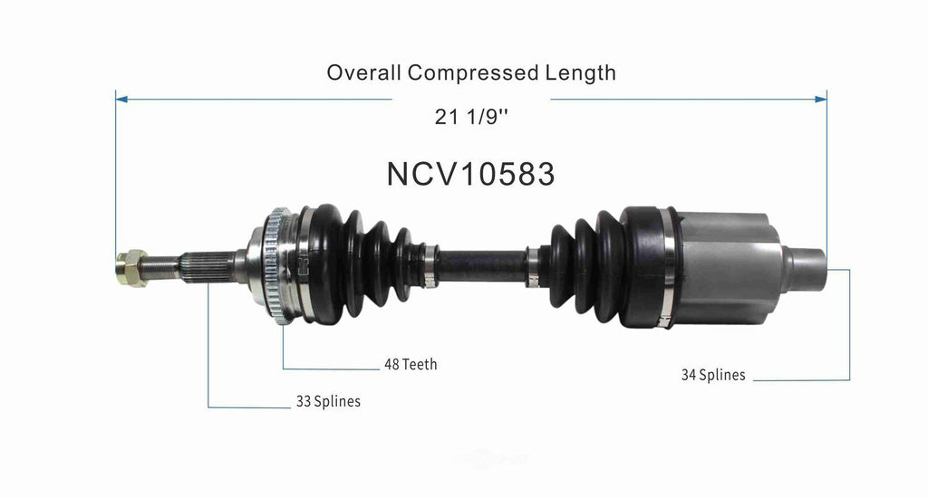 Left New CV Complete Assy   GSP North America   NCV10583
