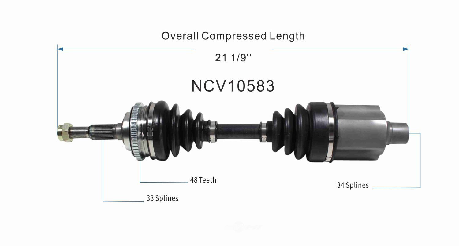 Left New CV Complete Assy   GSP North America   NCV10583