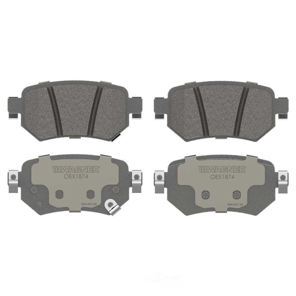 Rr Premium Ceramic Brake Pads  Wagner  OEX1874