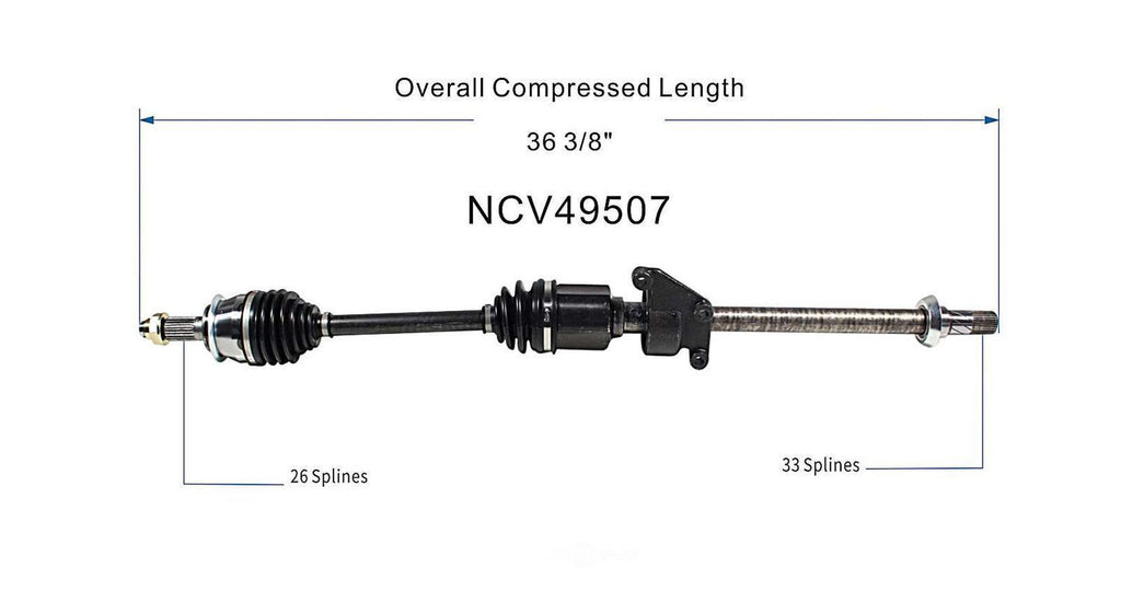 Right New CV Complete Assy   GSP North America   NCV49507