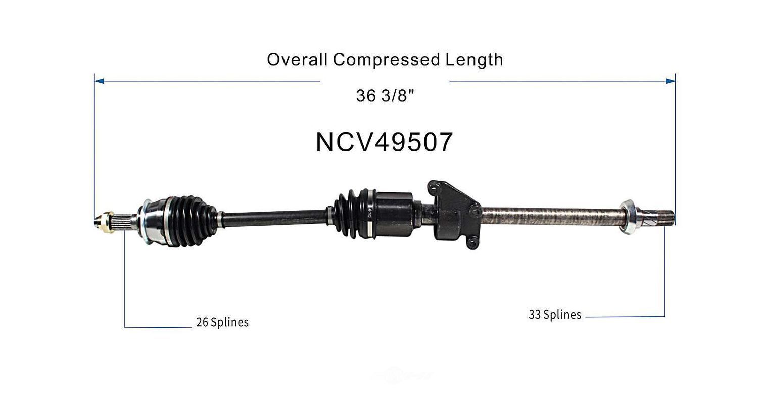 Right New CV Complete Assy   GSP North America   NCV49507