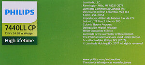 Turn Signal Light  Philips  7440LLCP