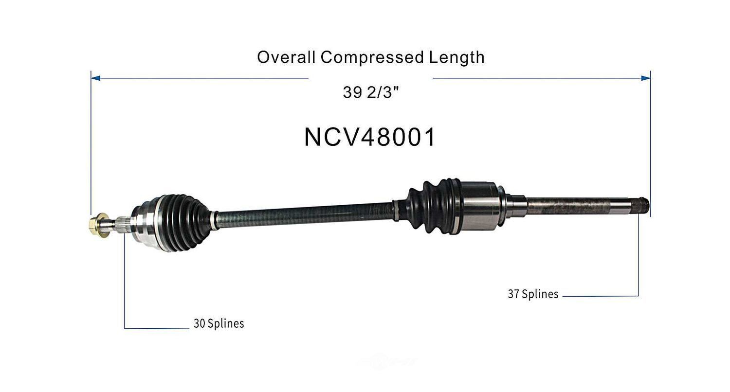 Right New CV Complete Assy   GSP North America   NCV48001