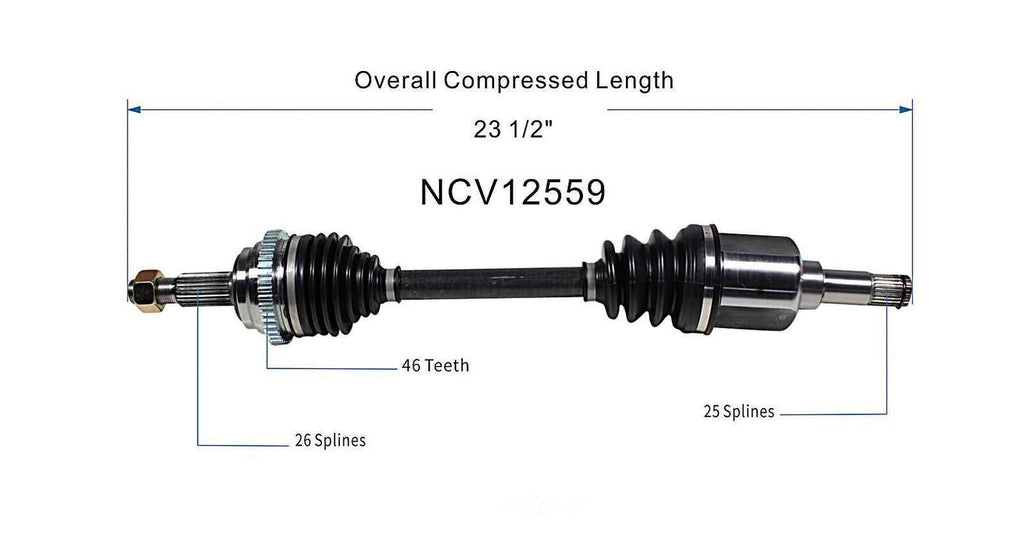 Left New CV Complete Assy   GSP North America   NCV12559