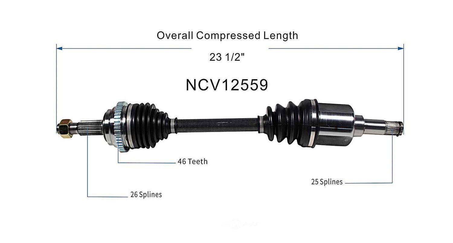 Left New CV Complete Assy   GSP North America   NCV12559