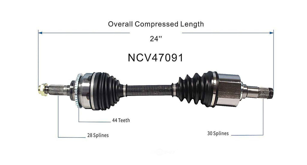 Left New CV Complete Assy   GSP North America   NCV47091