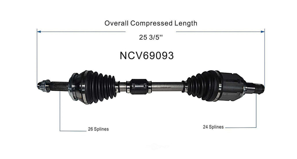 Left New CV Complete Assy   GSP North America   NCV69093